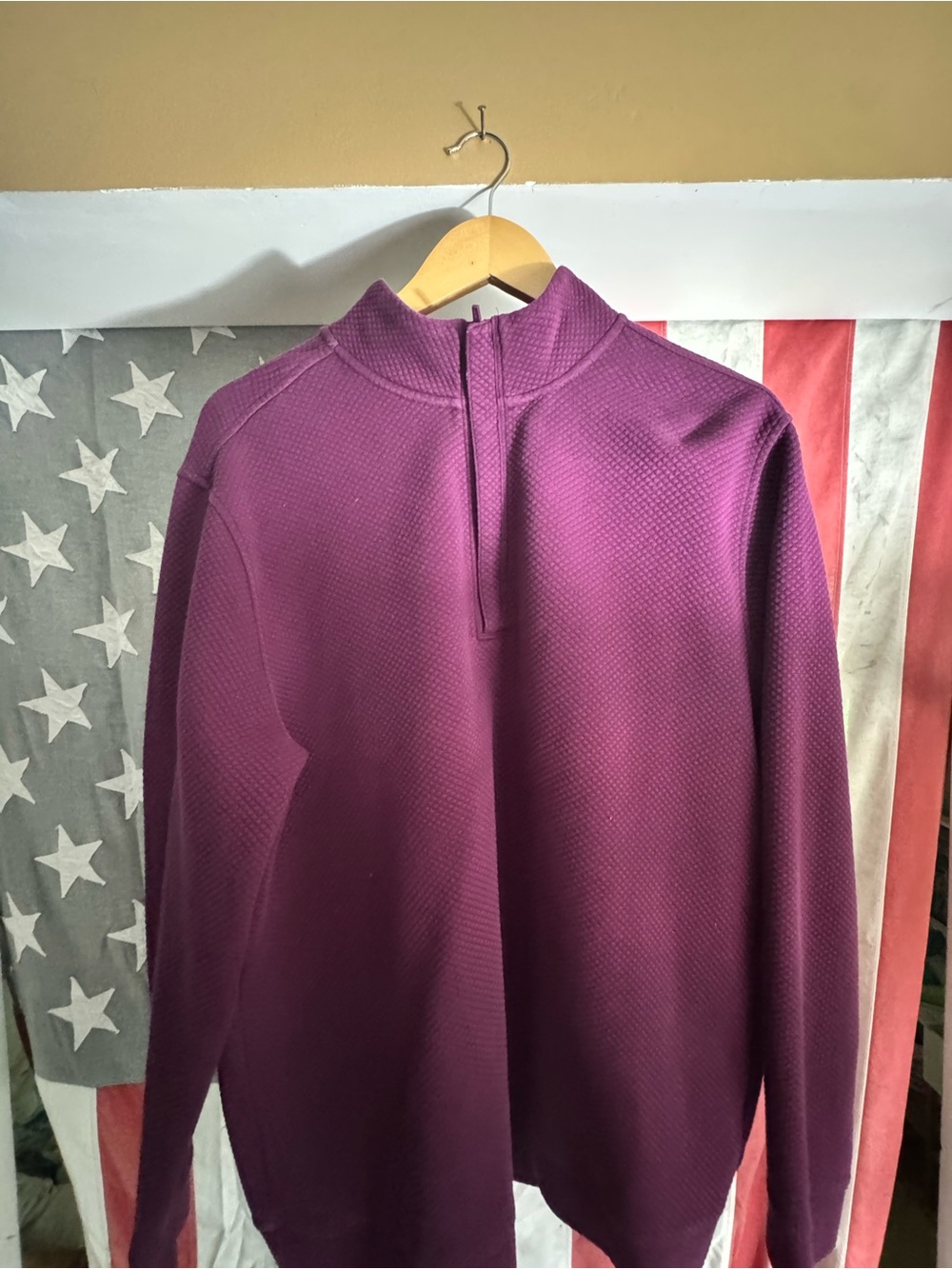 Walter hagen Quarter-Zip Pullover in Deep Plum